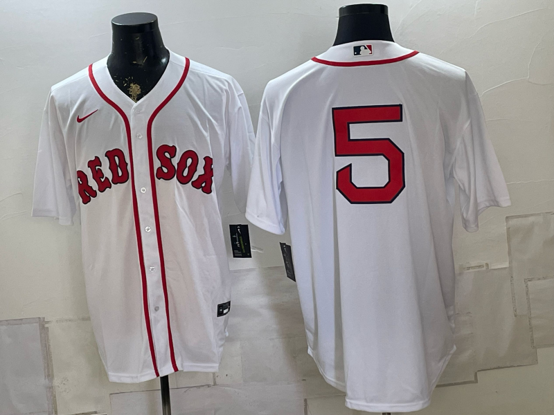 2026 Men Boston Red Sox #5 white Nike MLB Jersey 0815001